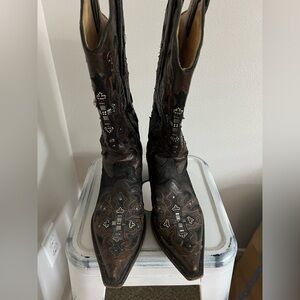 Corral Embellished Brown Western Boots Women’s
